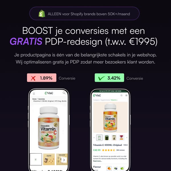Claim je gratis PDP t.w.v. €1.995