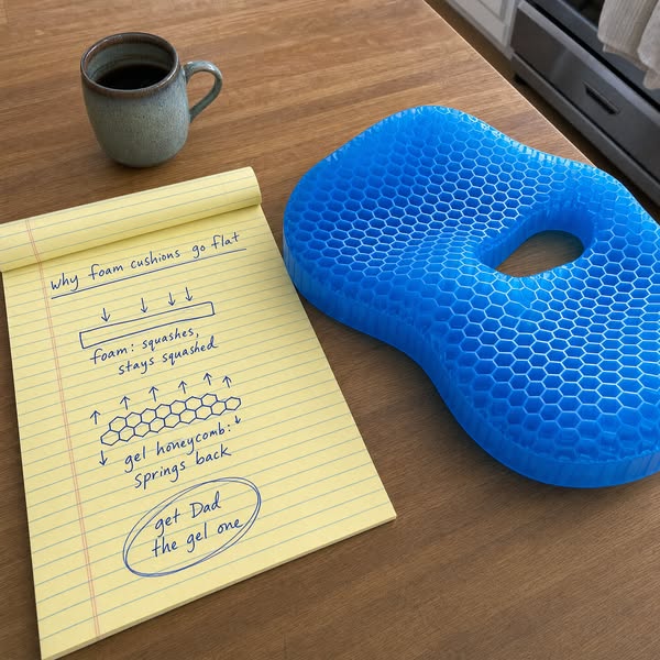Trusted by 14,000+ seniors who were tired of foam cushions that flatten, shift, and stop working. - Stops ...