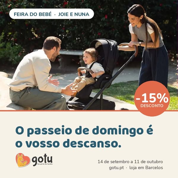 15% em Joie e Nuna