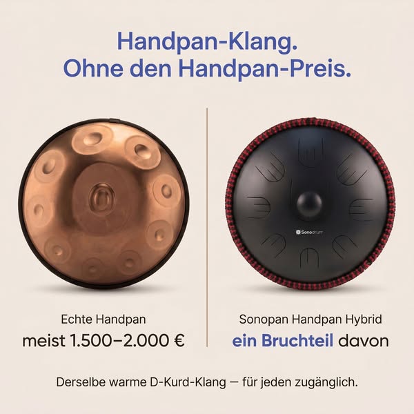 Handpan-Klang zum Einstiegspreis