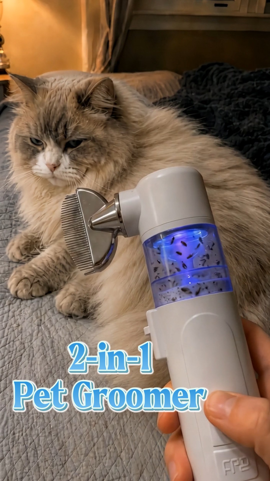 Electric Pet Flea Remover and Detangling Comb