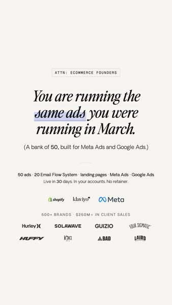 Change Your eCom Brand's Trajectory In 30 Days, No Retainer
