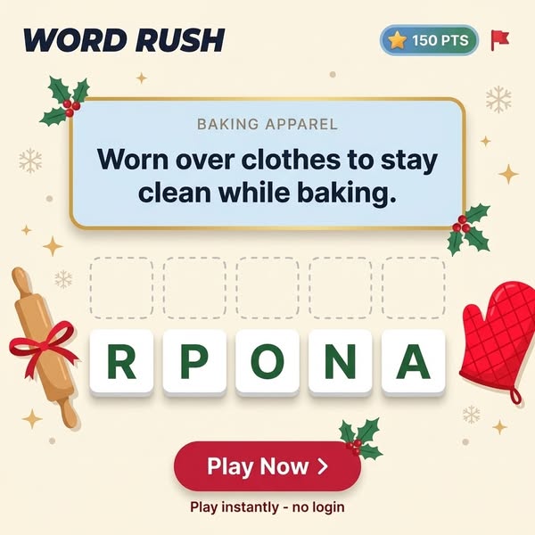 Can You Guess These Christmas Kitchen Words?