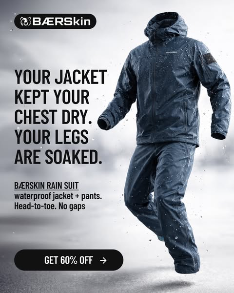 Your Jacket Kept Your Chest Dry. Your Legs Are Soaked.