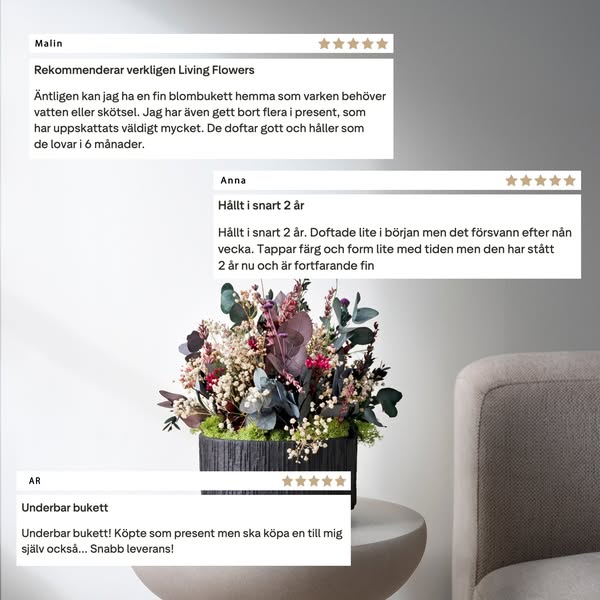 Blommor som håller i minst 6 månader