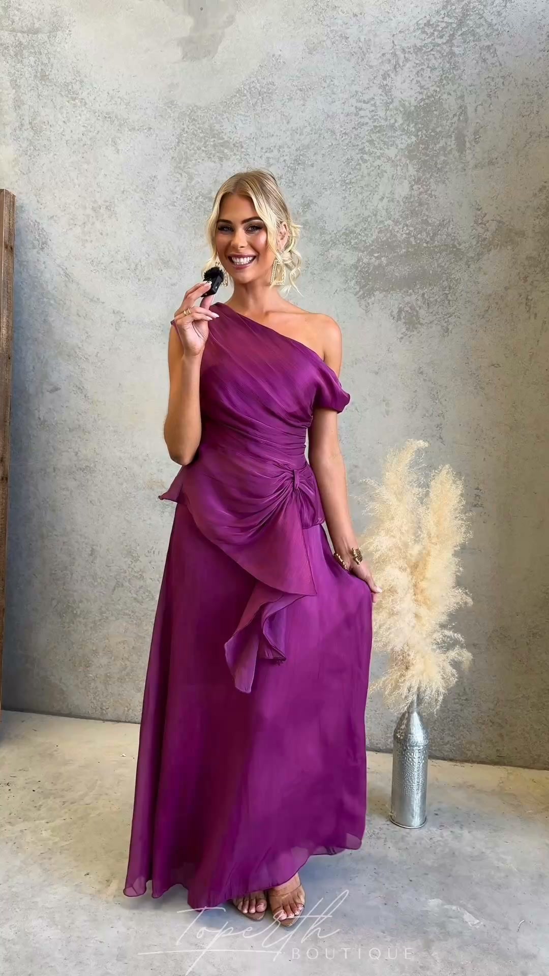 The Draped Maxi Set They'll Remember