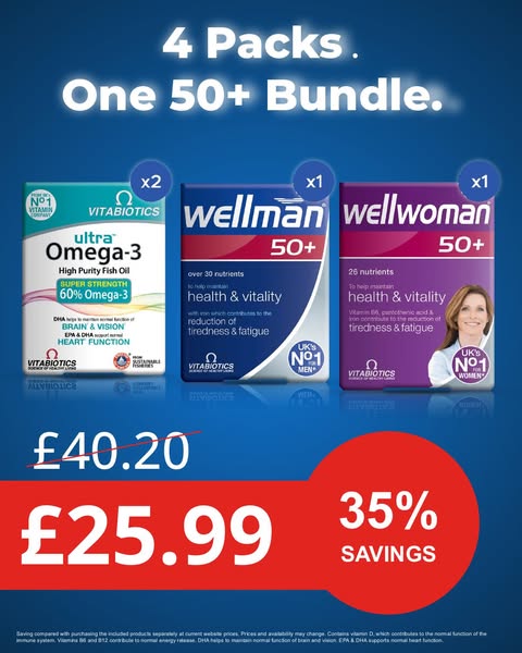 Save 35% On 50+ Vitamins Bundle