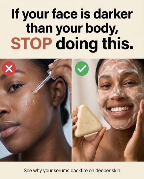 Read this if your face is darker than your body