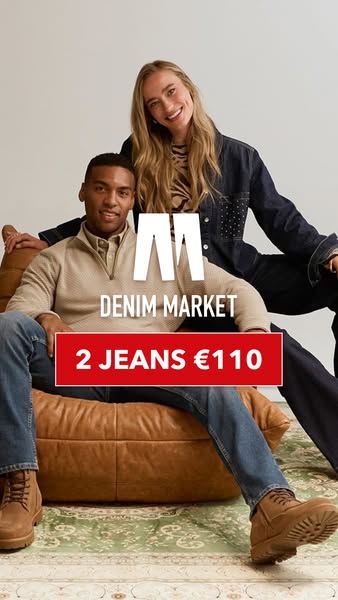 Denim Market bij Jeans Centre! Heel veel merk jeans: 2 voor €110 van onder andere GARCIA en Wrangler!