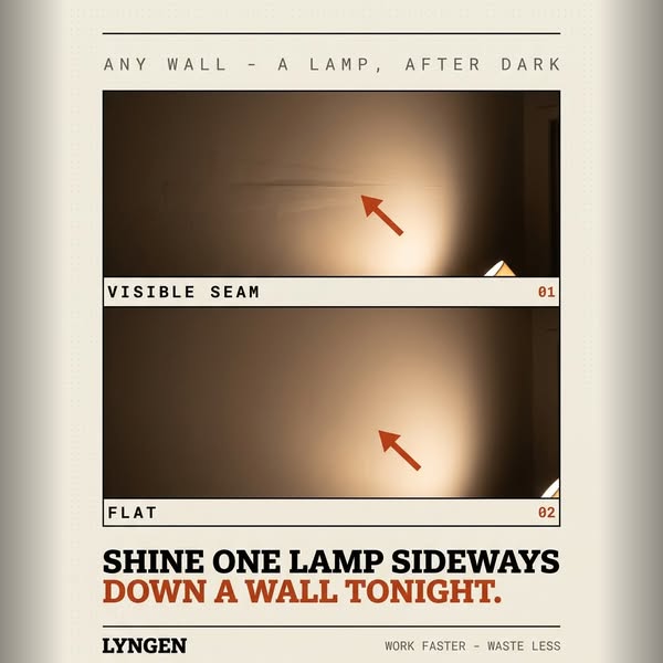 Shine One Lamp Sideways Down a Wall Tonight.