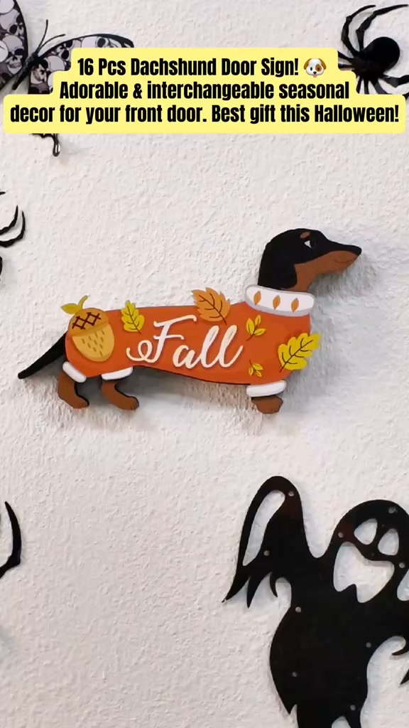 Interchangeable Dachshund Hello Door Sign