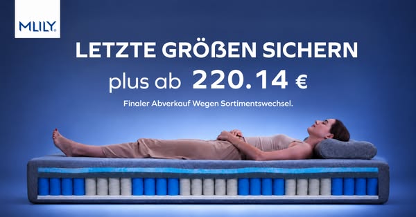 Matratze PLUS Taschenfederkern | MLILY Deutschland