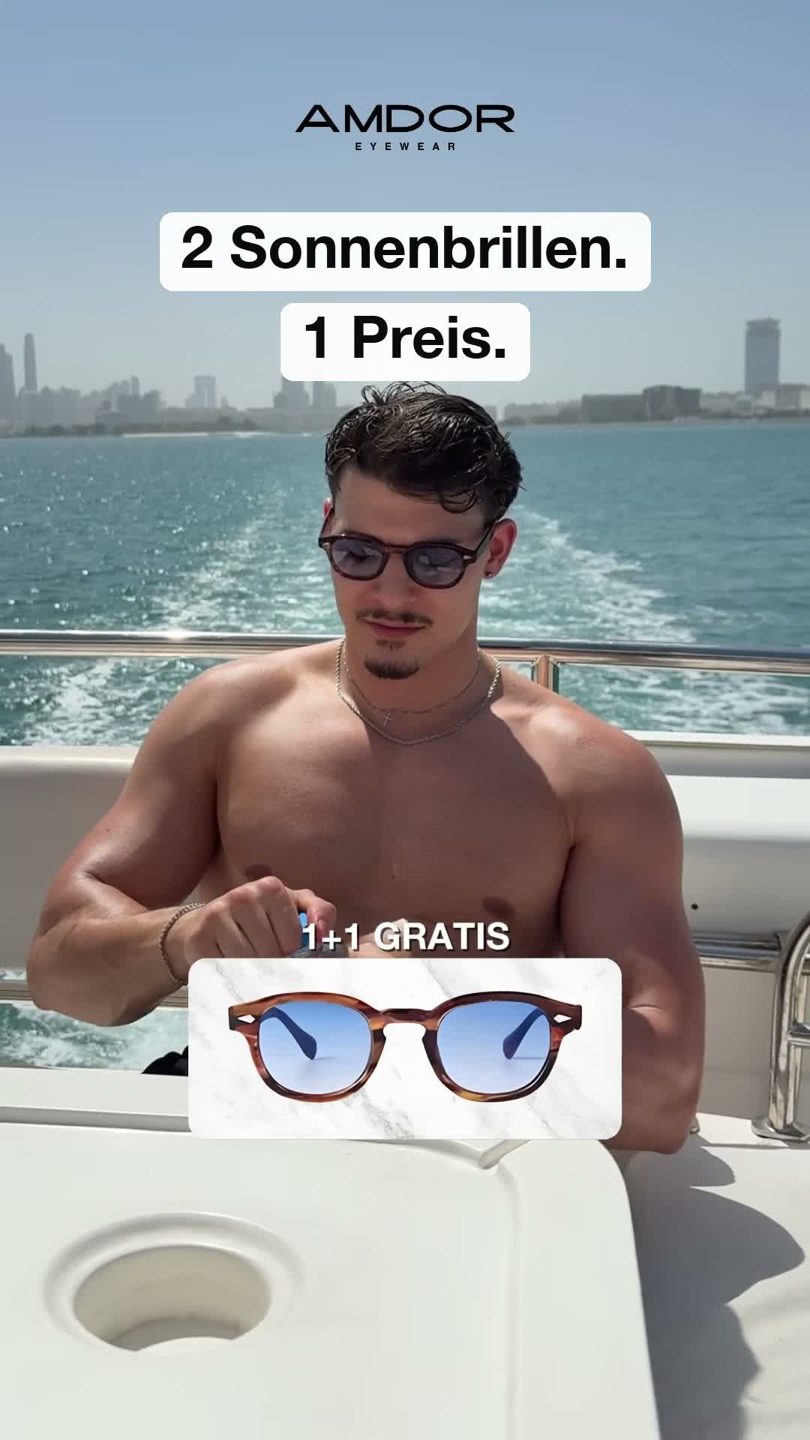 2 Sonnenbrillen. 1 Preis.