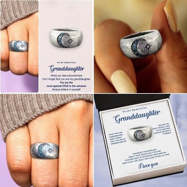 To My Granddaughter Ring - ''We always have each other's back''
