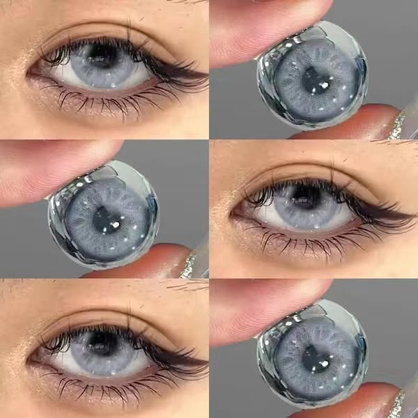 Sea Salt Blue Gray 14.0mm Contact Lenses(6 months wear) -8.50