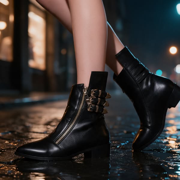 Pointed toe, low block heel, made for everyday wear.