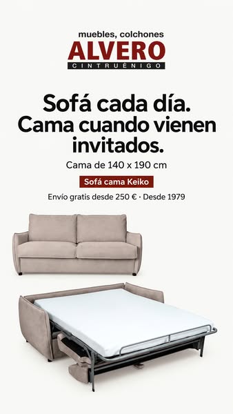 Cama de 140 x 190 cm