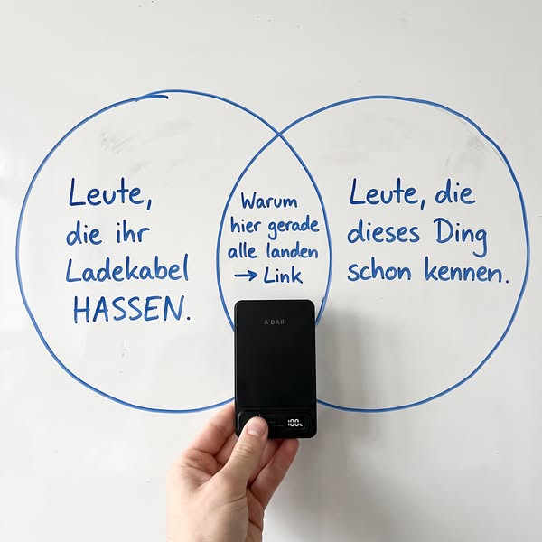 Nie wieder ohne Akku