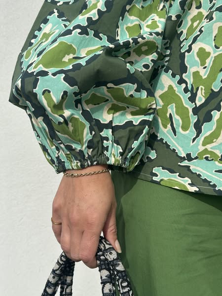 Læsø Print Shirt i grøn