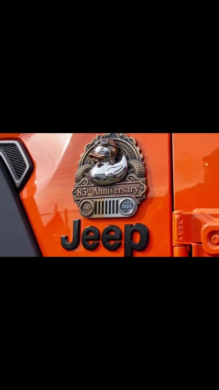 Jeep 85Th Anniversary Rubber Duck Badge