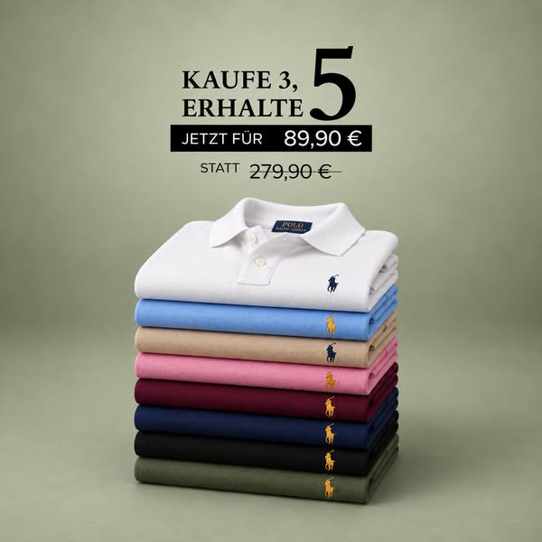 5 Premium Polo – nur 89,90€