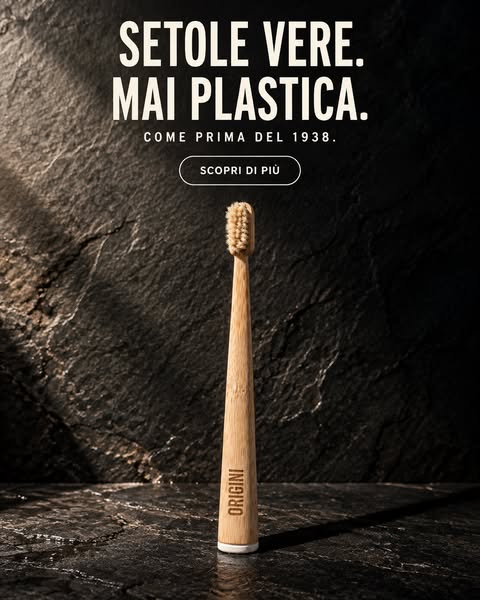 Il primo spazzolino italiano 100% NATURALE