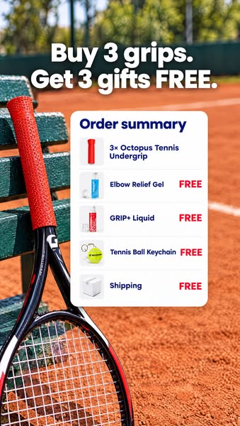Buy 3 grips, get 3 gifts FREE