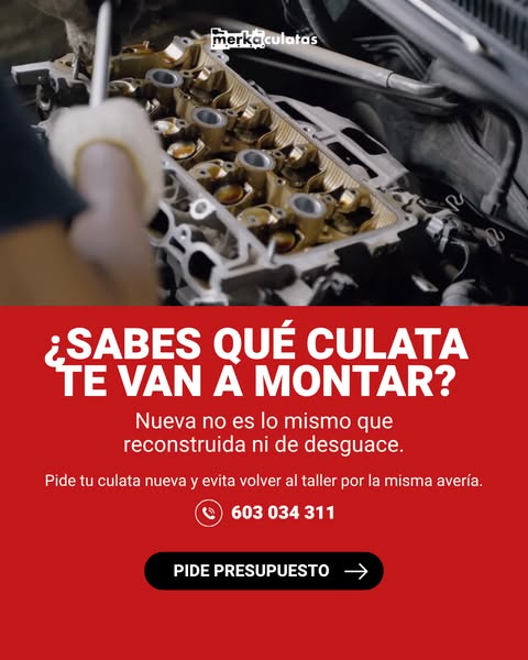 Culatas nuevas en 24h