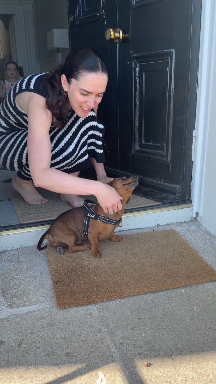 On in seconds — even when he won't sit still