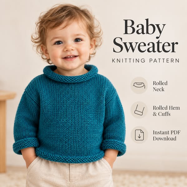 Baby Sweater Knitting Pattern