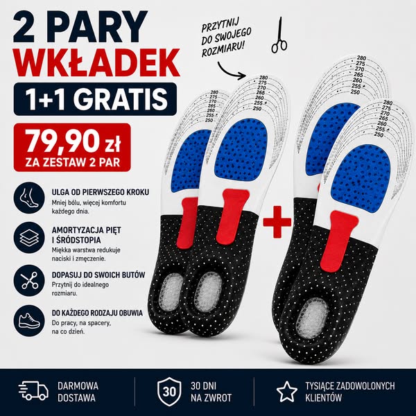 ORTOSTEP – Poczuj ulgę przy każdym kroku | Zestaw 1+1 GRATIS (2 PARY) – DODOMEK