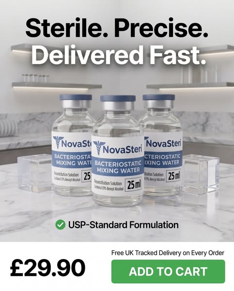 Bacteriostatic Water 3-Pack (75ml)