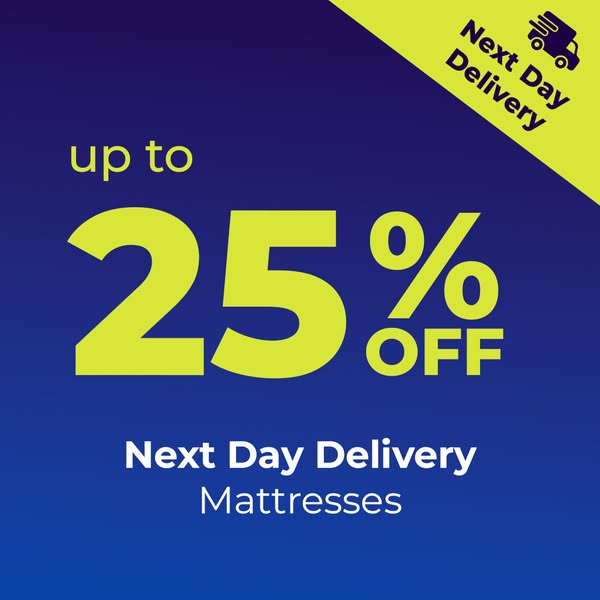 Save 25% On Next-Day Mattresses