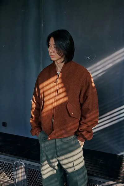 Wool Flight Jacket - Maple