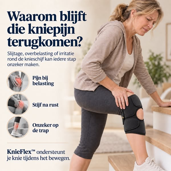 Geef je knie de steun die ze mist