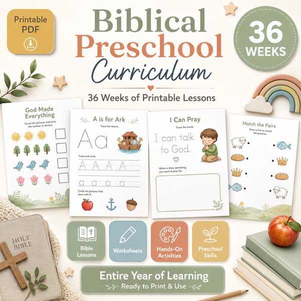 90% Off Biblical Preschool Curriculum