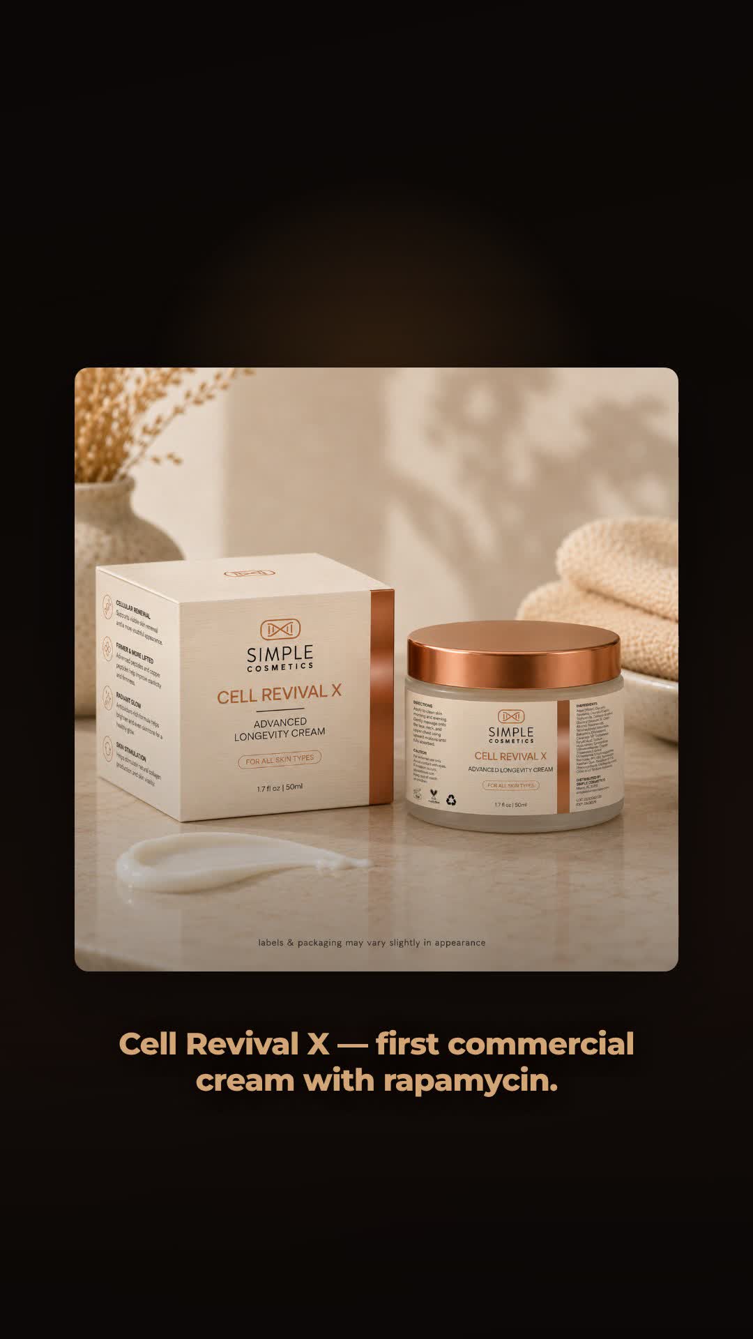 Cell Revival X longevity cream