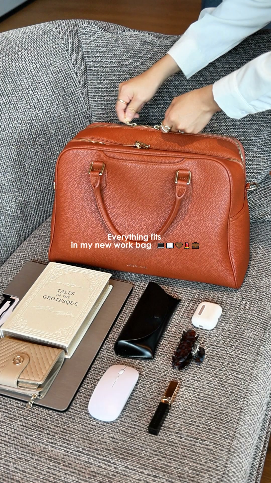 Wandelbare Rucksack-Handtasche - Amal in Braun | Für Laptops bis zu 14