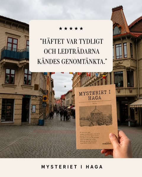 Upptäck Haga genom ett mysterium