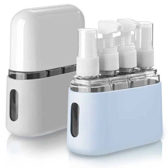 Mini Shampoo Dispenser Portable Travel Bottle Set