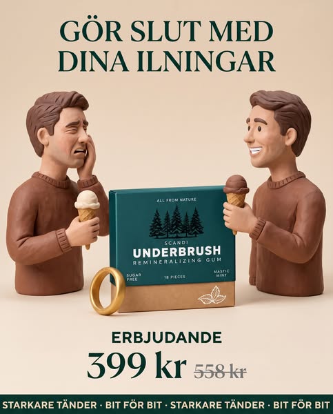 Ett tuggummi som förändrar dina tänder.
