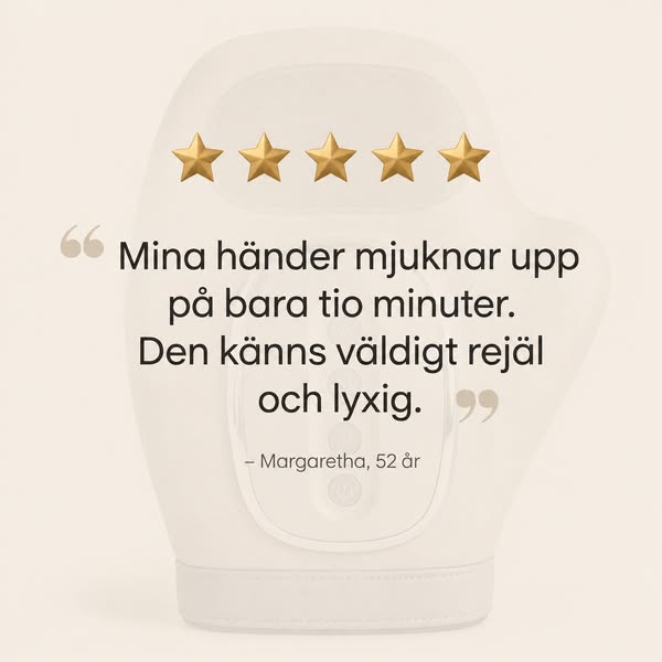 Massage och värme för stela och ömma händer