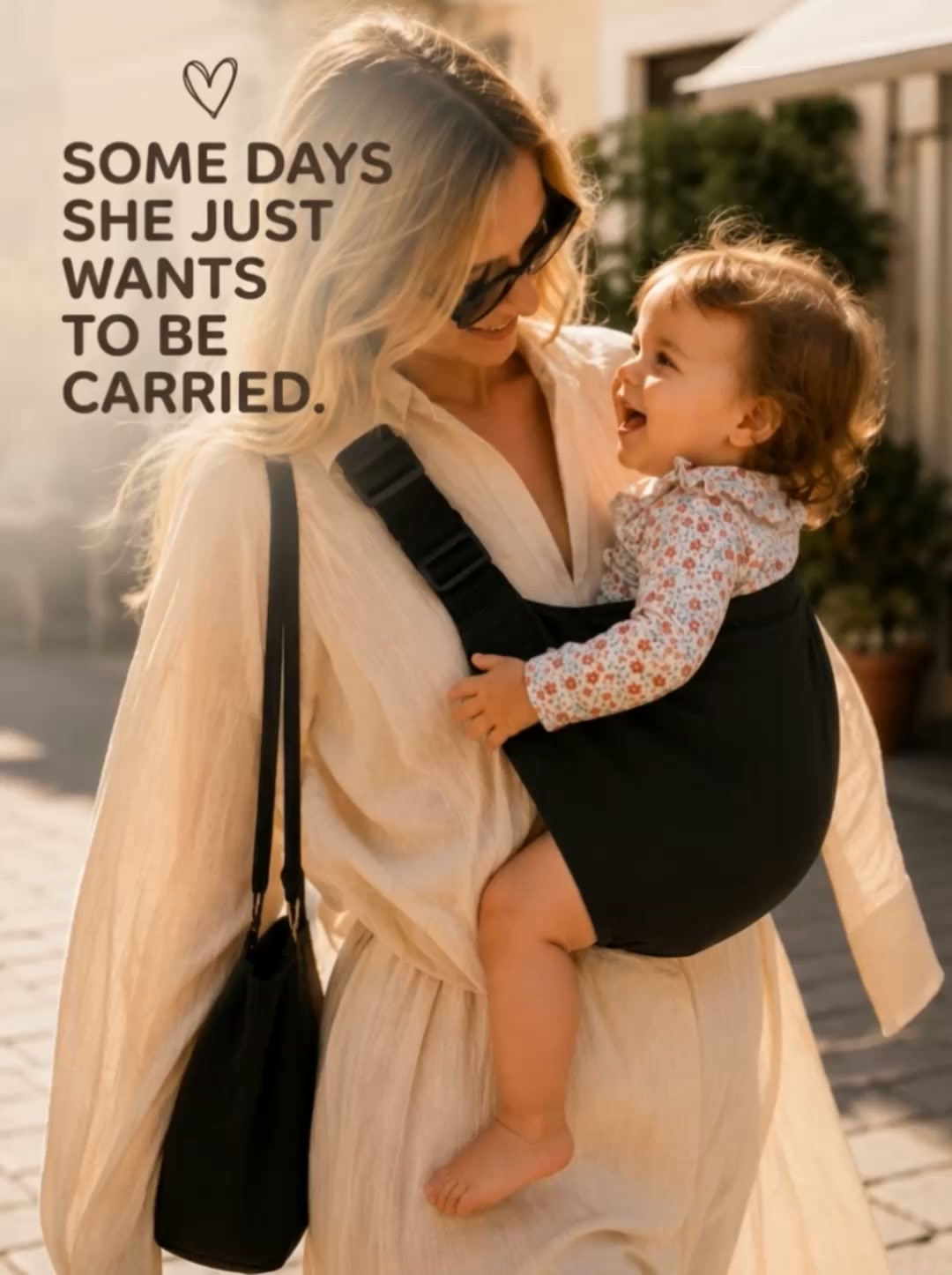 Say yes to "up, mama"