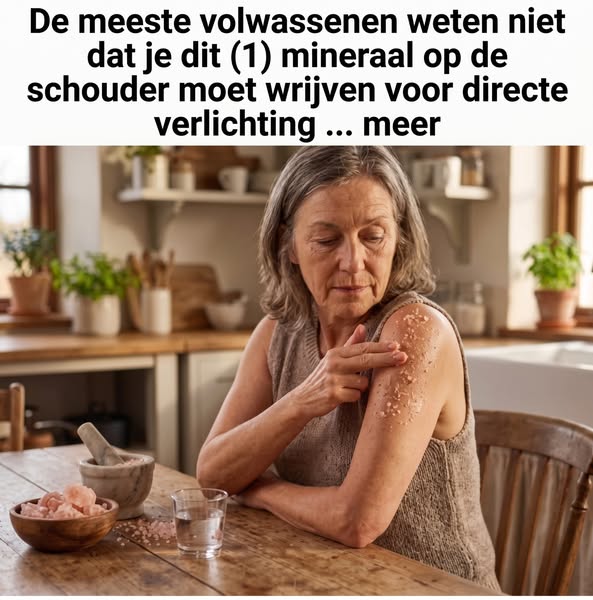 Het beste mineraal om schouderpijn te verlichten!
