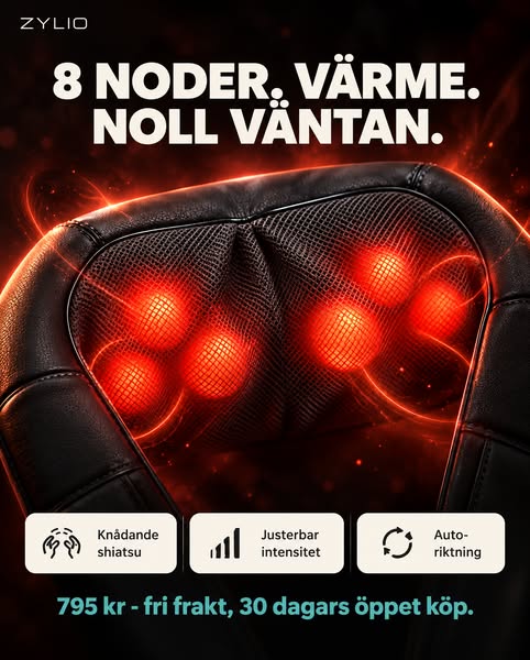 8 noder. Värme. Noll väntan.