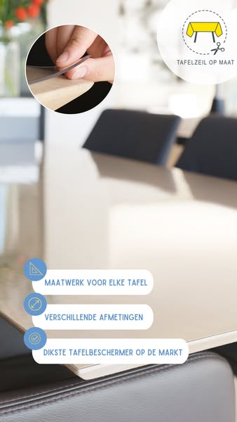 Bescherm je tafel met een tafelzeil op maat!