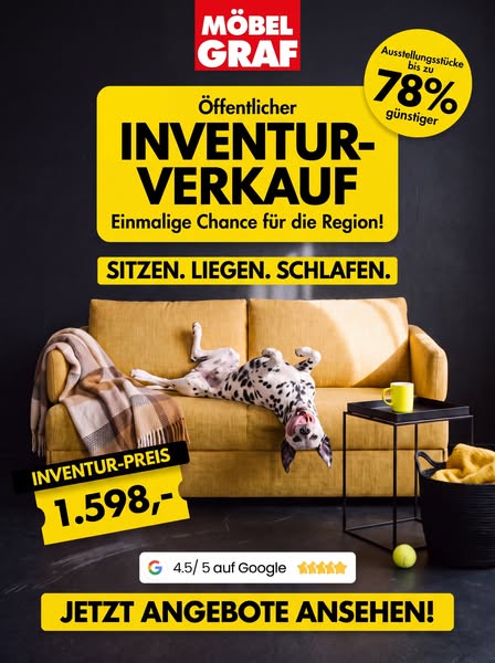 #1 Polstermöbel bis zu 78 % günstiger