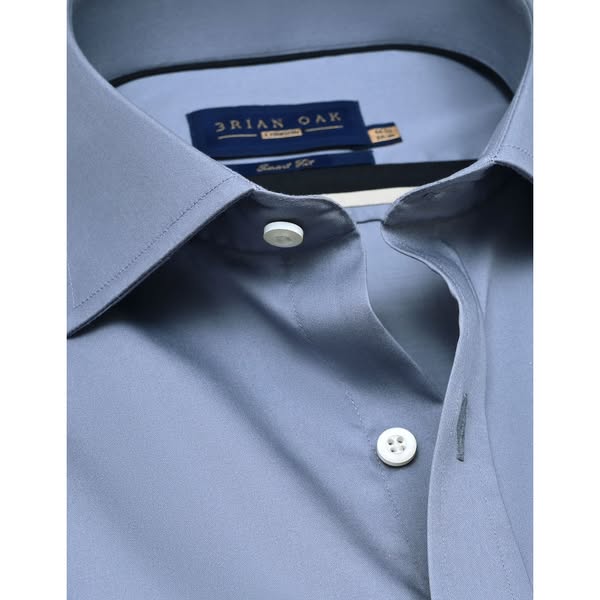Plain Smart Fit Formal Shirt - Grey