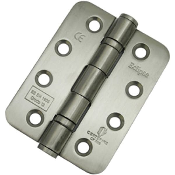 Stainless Steel Ball Bearing Butt Hinges Radius Corner (Polished Stainless Steel)