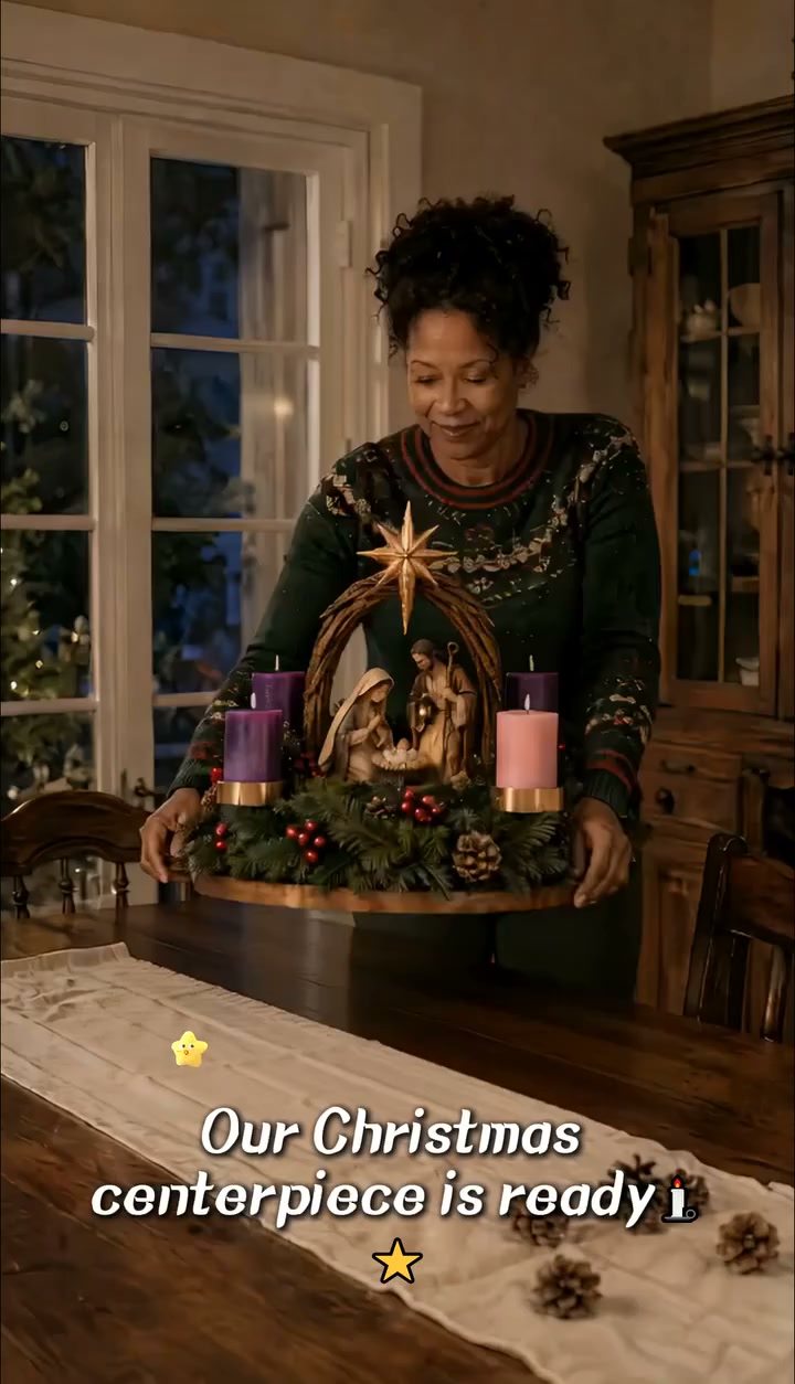 Neu eingetroffen, [50] % Rabatt – Beleuchteter Adventskranz mit Krippenfiguren: Eine heilige vierwöchige Weihnachtstradition